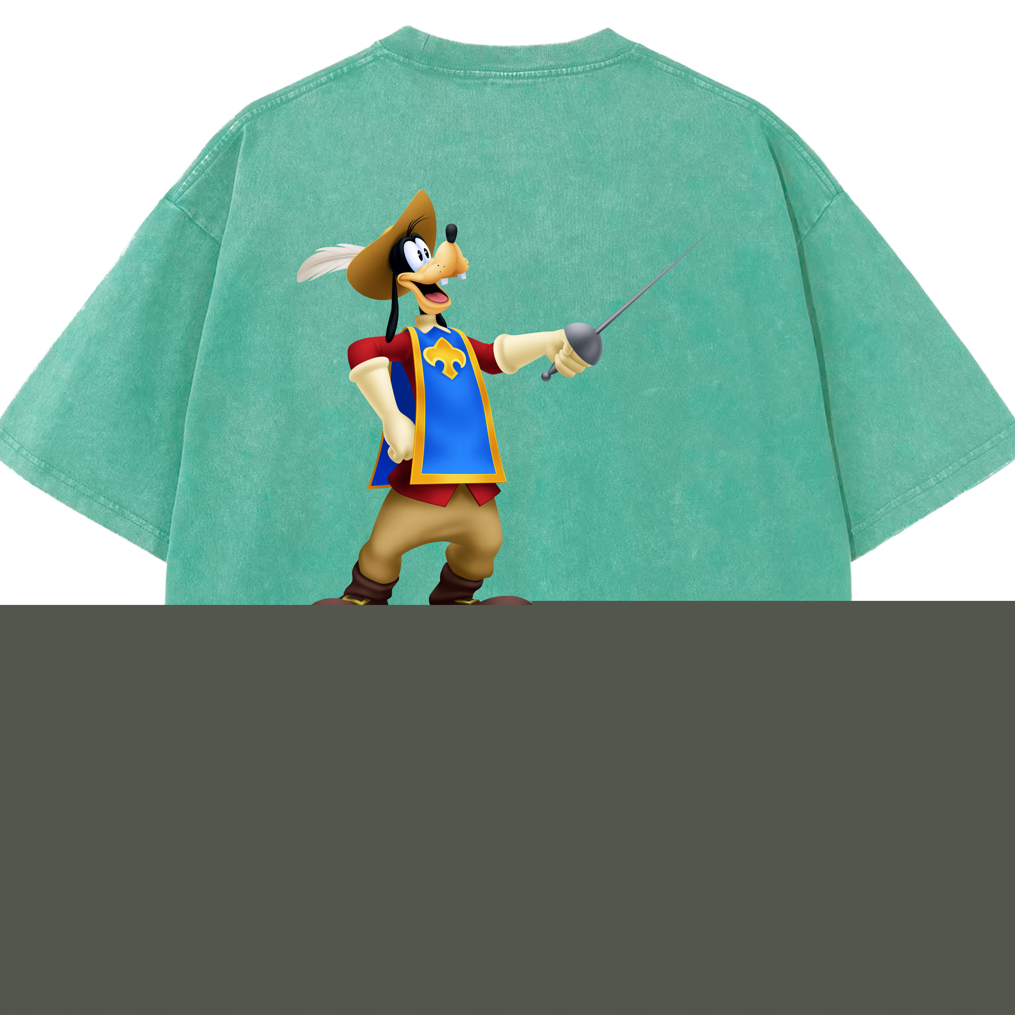 （画像用） ミッキーマウス Mickey Mouse 綿100% ヴィンテージ風 半袖Tシャツ（背面プリント）